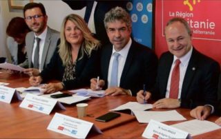 ENTENTE. Aurélien Lafon (à gauche) et Angélique Brugeron repésentent le binôme de la région Auvergne-Rhône-Alpes.