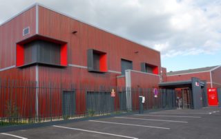 La nouvelle façade de l'entreprise Thiot Ingenierie à Puybrun.